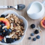 Oatmeal Cookie Granola Bowl with Spoon