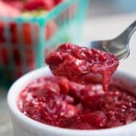 Strawberry Sauce Spoonful