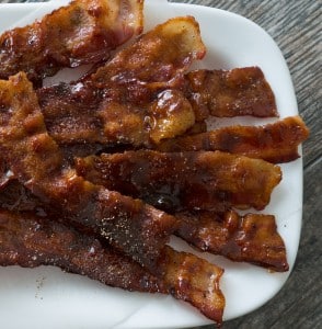 Coconut Nectar Candied Bacon Top