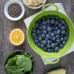 Blueberry Avocado Spinach Smoothie Ingredients