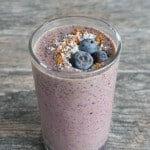 Blueberry Avocado Spinach Smoothie Table