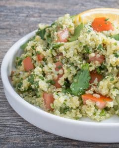 Quinoa Tabbouleh Salad Plate