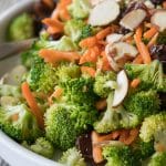 Broccoli Carrot Crunch Salad Close Up