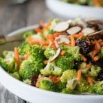 Broccoli Carrot Crunch Salad Plate