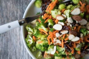 Broccoli Carrot Crunch Salad Top
