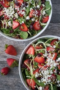 Strawberry Pepita Salad Bowls