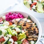 Mediterranean Salad Bowls Chicken