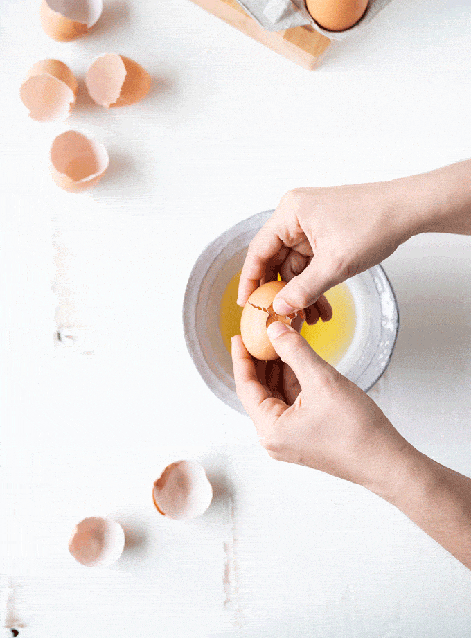 Cracking Egg Into Bowl - GIF