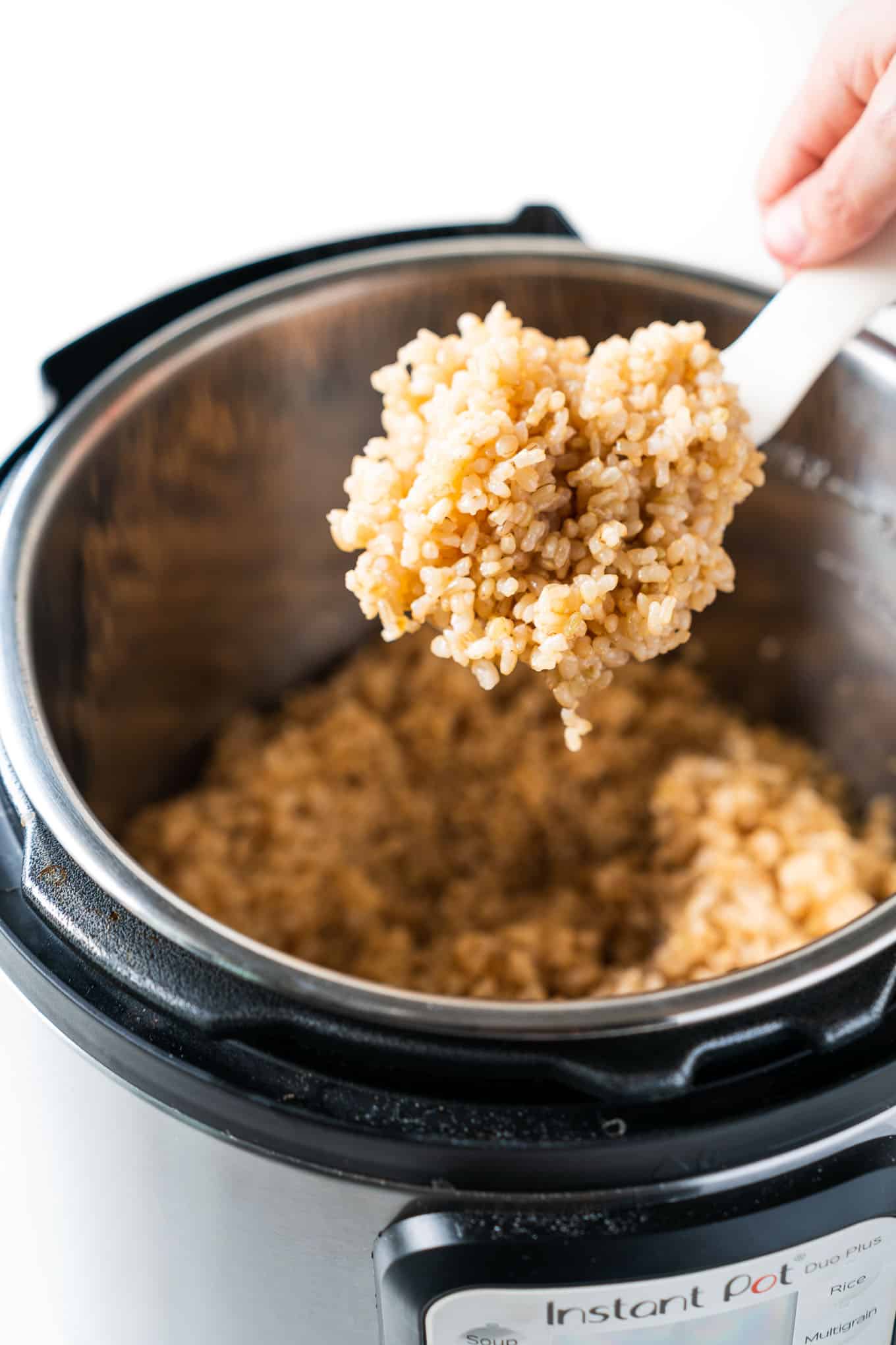 Instant Pot Brown Rice with Scoop