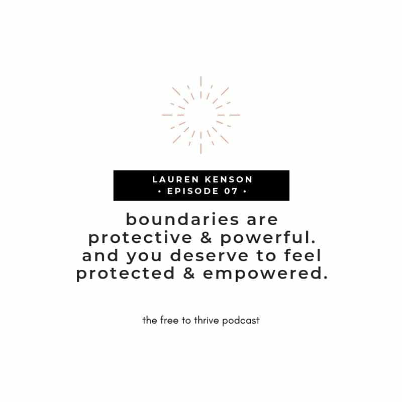 Lauren Kenson boundaries quote